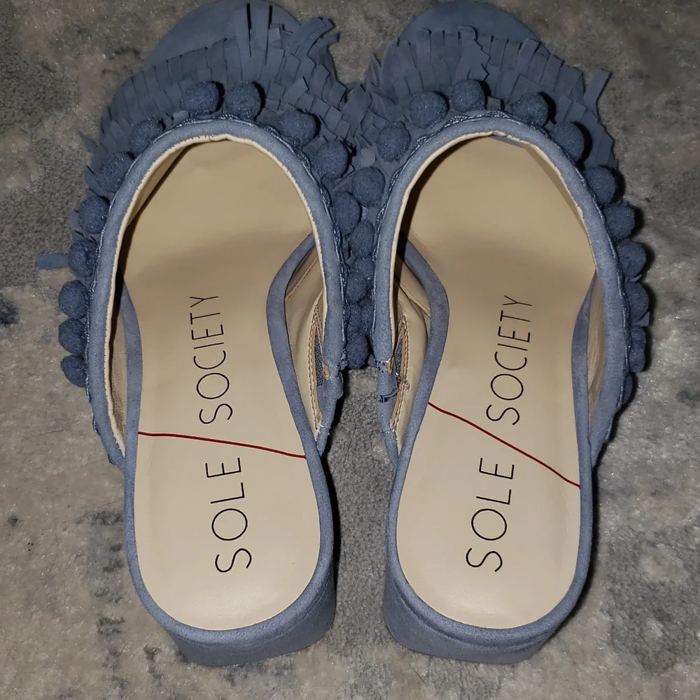 NWOT Sole Society Harriet Fringe Mule - Picture 4 of 4